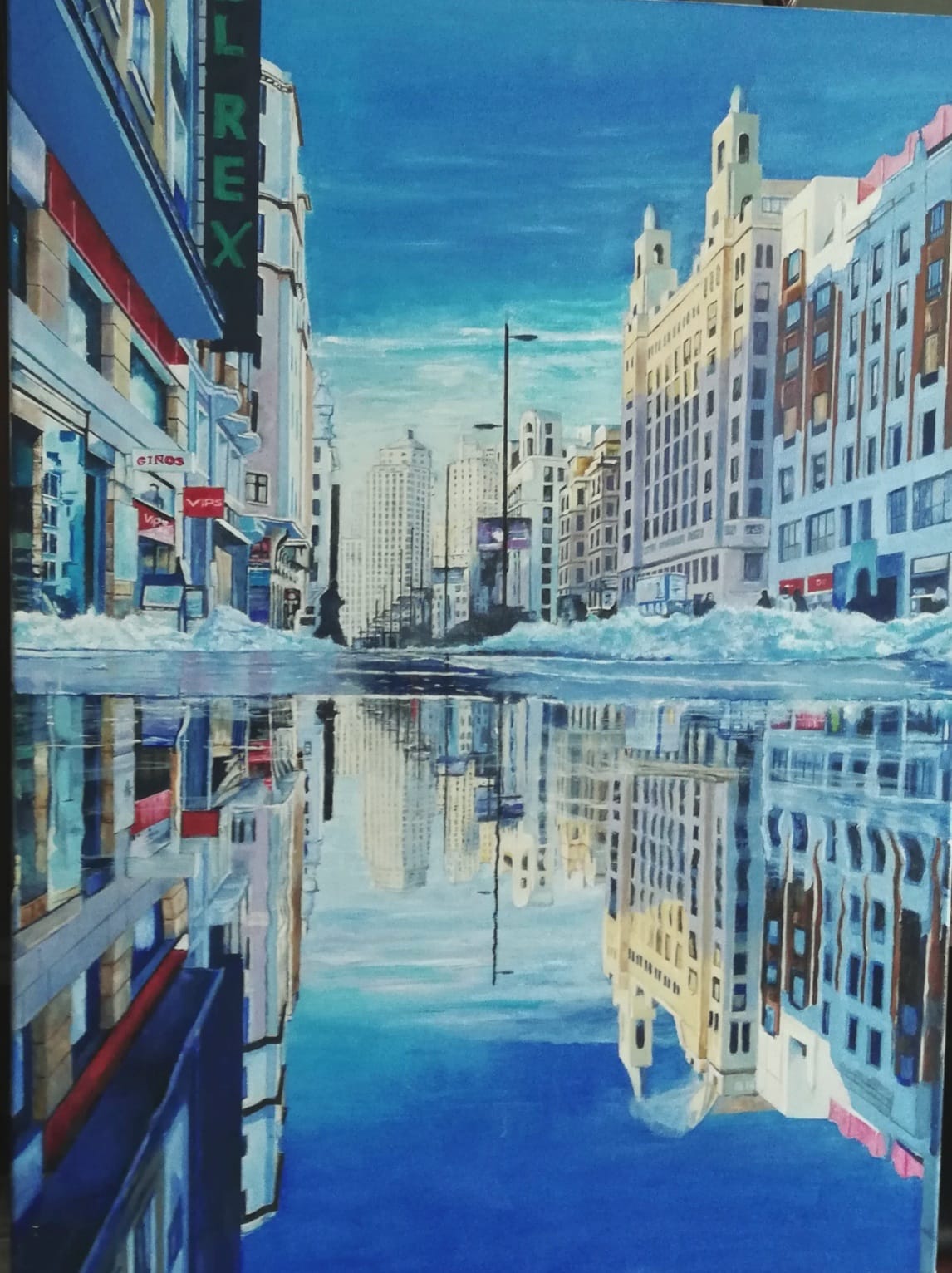 Nevada filomena en Madrid